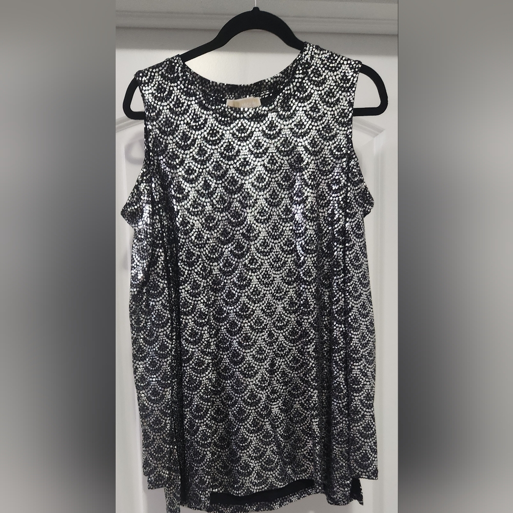 Michael Kors Metallic Long Sleeve Sz XL